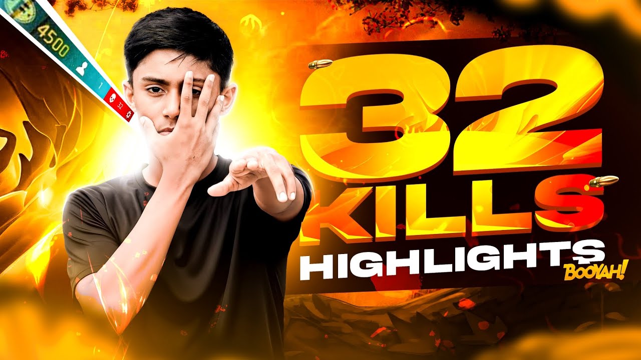32 Kills Booyah💥 | Tournament🏆 | Raw Gameplay | S25 ULTRA