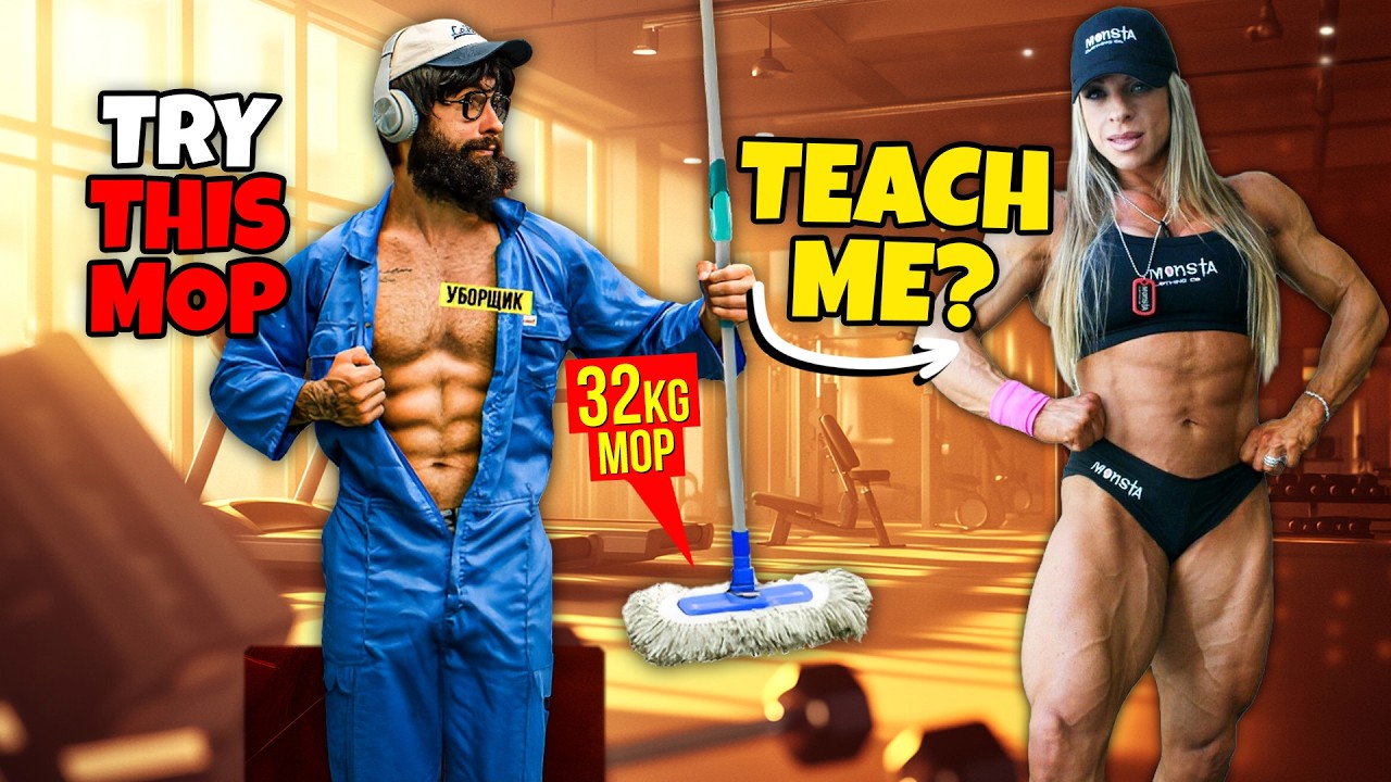 Bodybuilders Laughed… Until ANATOLY Proved REAL Strength With a Mop! 💥💪
