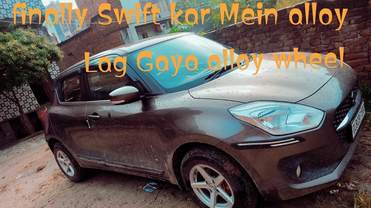 finally alloy wheels || Lag Gaya Swift  20000 ||  silver colour @spkvlogs