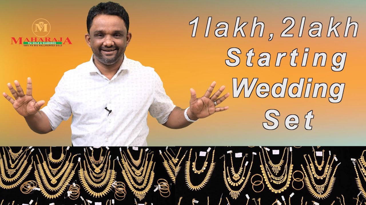 1 lakh, 2 lakh starting wedding set |Maharaja Gold & Diamonds| #gld #diamond #916 #weddingset
