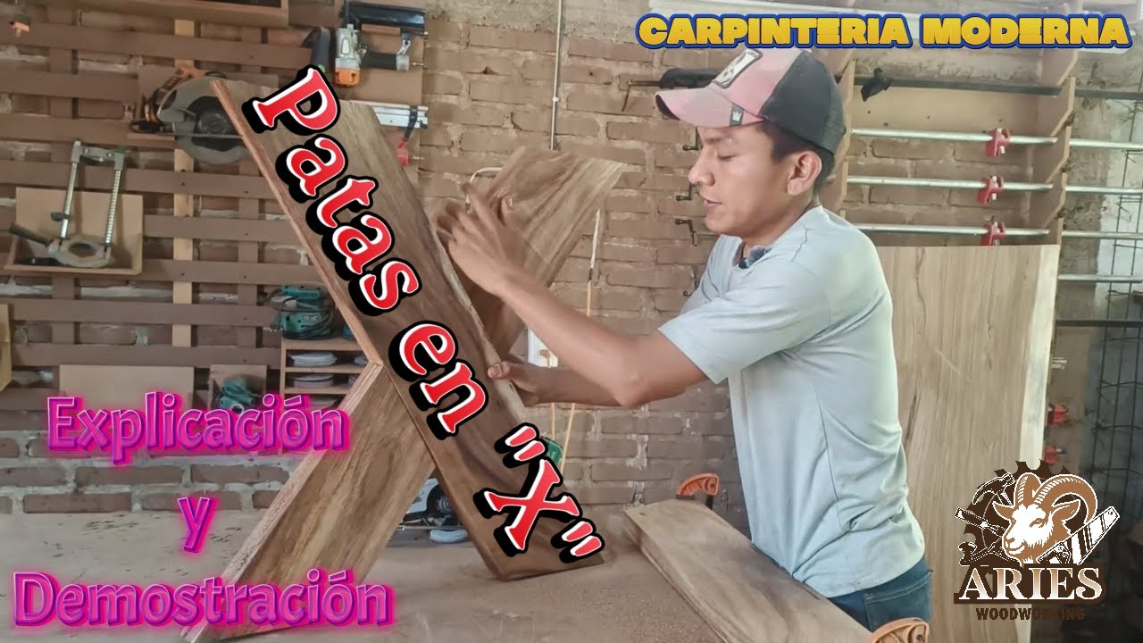 Base para mesas rusticas con patas modernas 🤔 