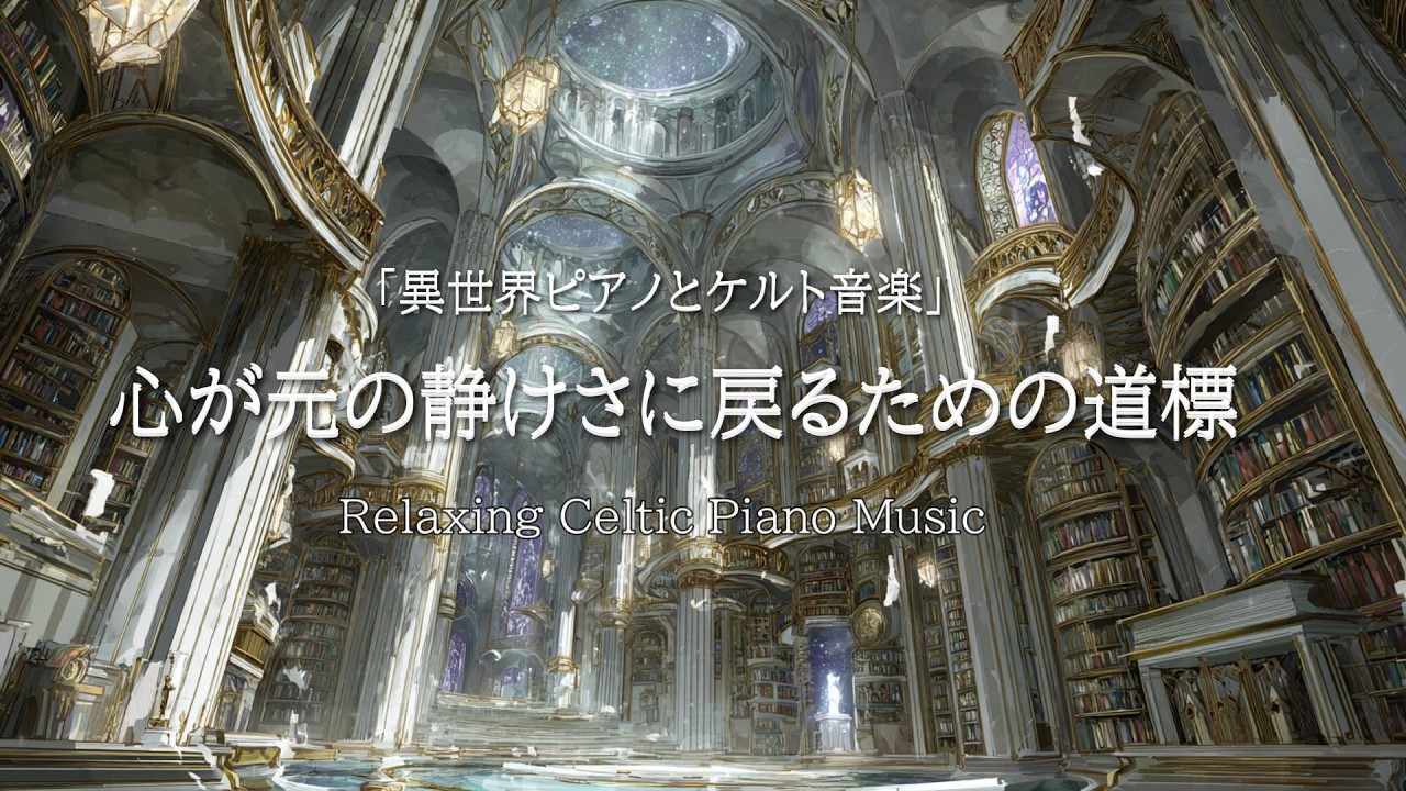 【異世界ピアノ音楽/Celtic Music】天穹の図書聖堂【作業用ＢＧＭ・勉強用ＢＧＭ・睡眠用ＢＧＭ】 Piano｜Relaxing Celtic Music