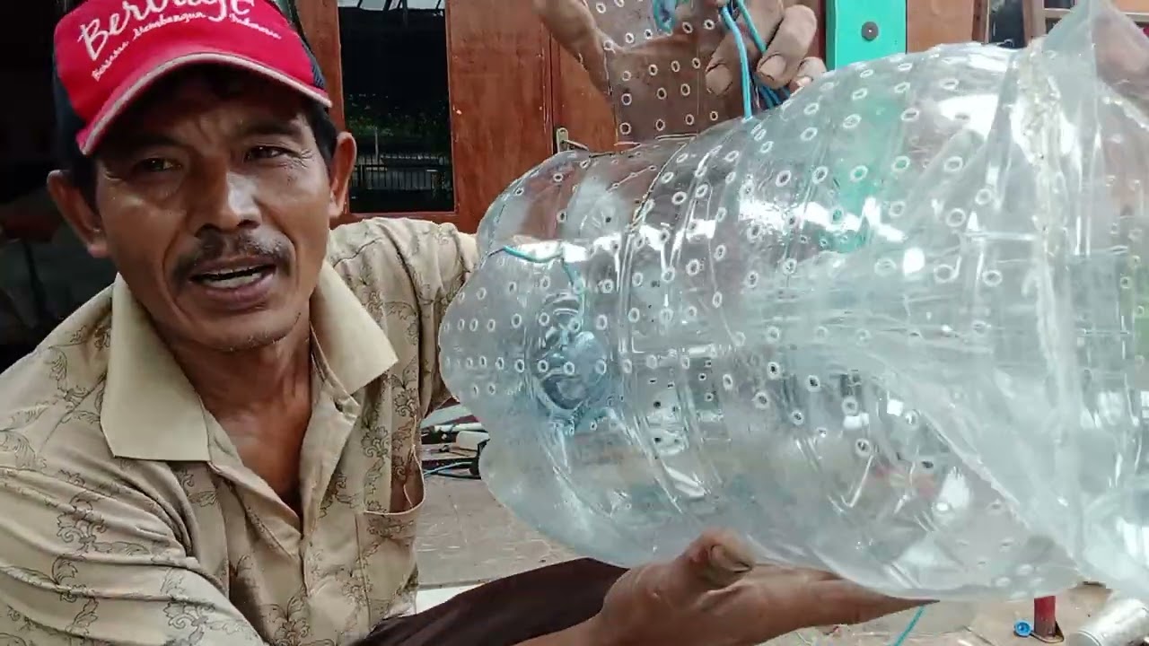 Cara mudah membuat perangkap ikan /bubu dari galon air mineral#perangkap_ikan #pertanian