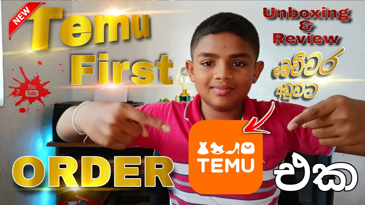 Temu එකේ පළවෙනි order එක | මෙච්චර අඩුවට බඩු 😧 | Unboxing & Reviewing