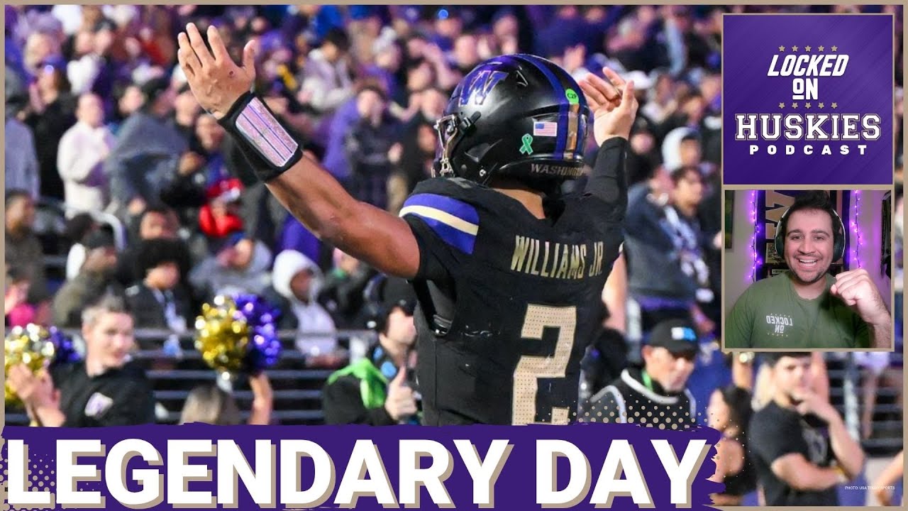 REACTION: Demond Williams Jr. Posts LEGENDARY Numbers In Washington's 38-19 Win Over Rutgers