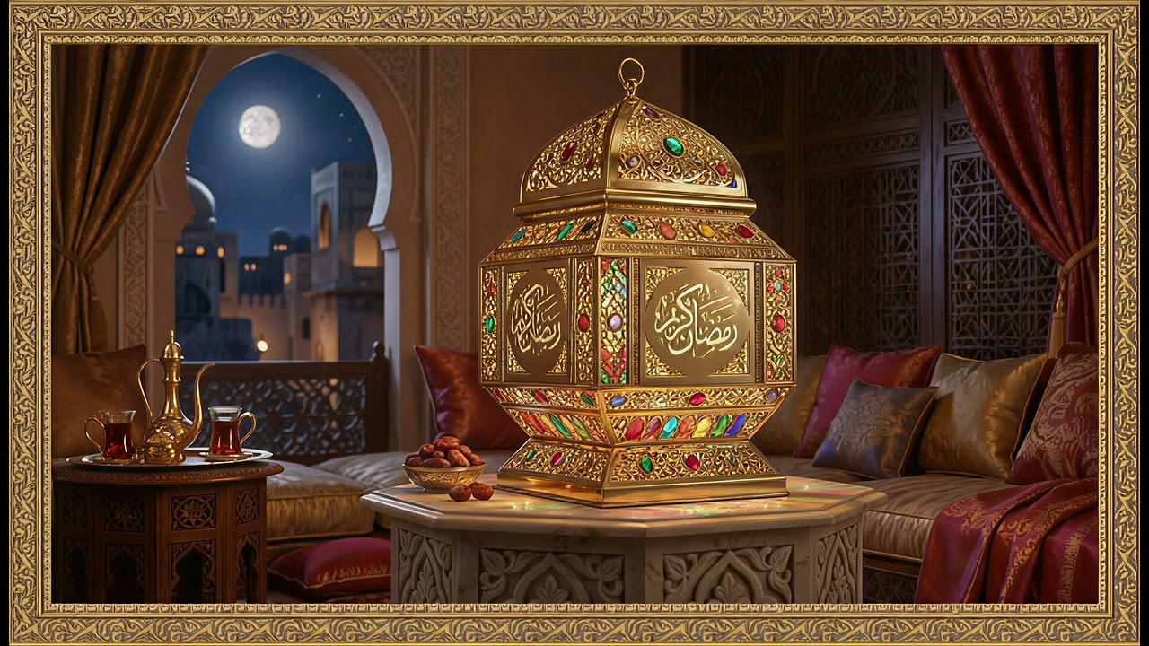 #ديكور رمضاني🌙⭐ فوانيس وأجواء روحانية | سورة الكهف كاملة | #ر#خلفيات_رمضان 2026