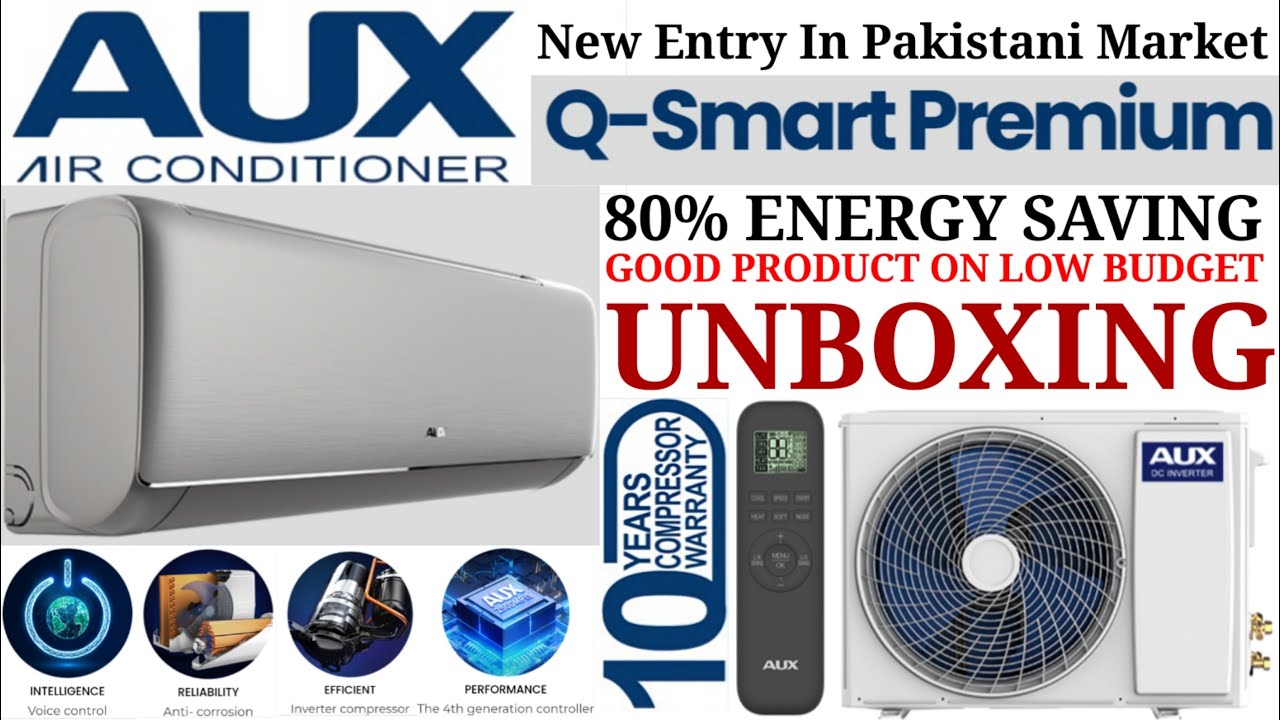 Aux 1.5 TON Inverter |  80% Saving Q-Smart Premium Series | New Entry In Pakistan | Price & Features