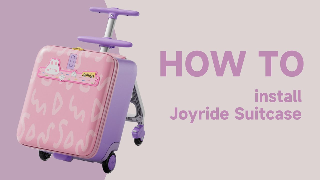 JOYRIDE Suitcase &ndash; Installation & Features | Safe, Foldable, Kid-Friendly Travel