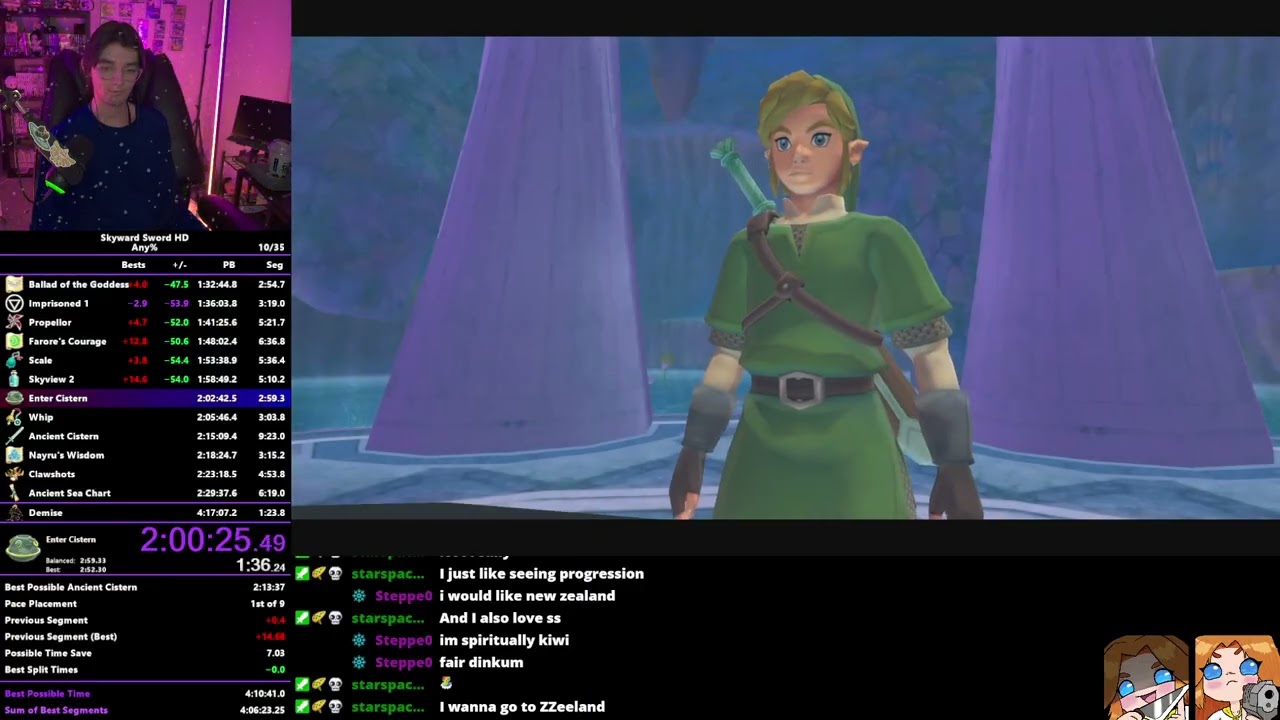 Skyward Sword HD All Sacred Flames Speedrun in 