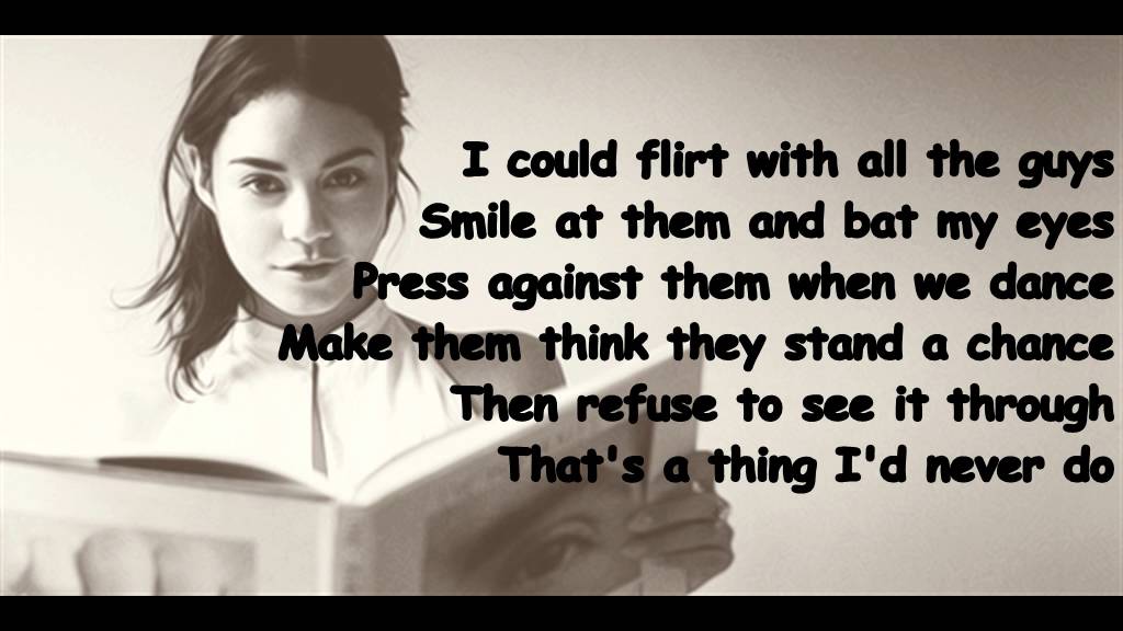 GREASE LIVE: Vanessa Hudgens - There are worse things I could do (lyrics)