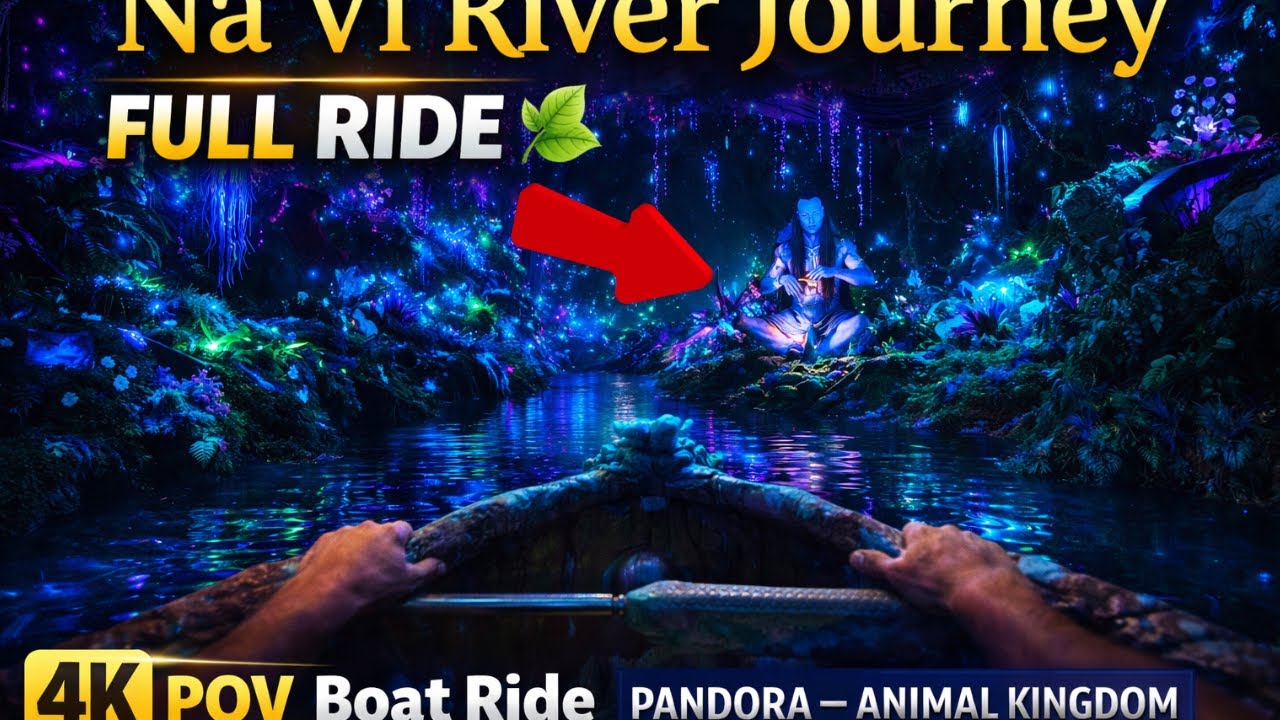 Na’vi River Journey FULL RIDE 🌿 | 4K POV Boat Ride en Pandora – Animal Kingdom