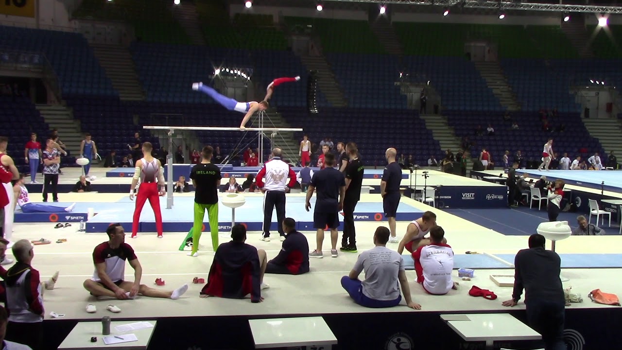 Vladislav Poliashov HB podium training - 2019 European Championships in Szczecin