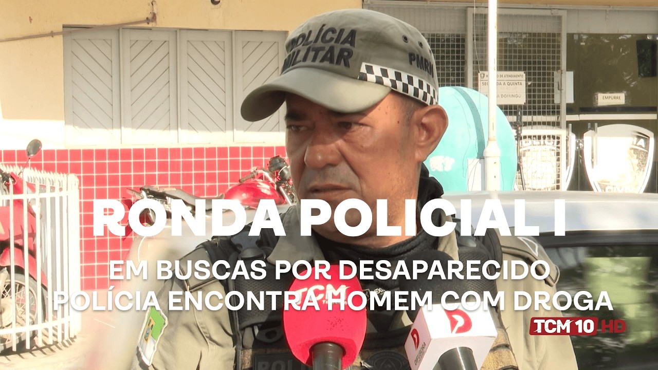 Ronda Policial I - Em buscas por desaparecido Polícia encontra homem com droga