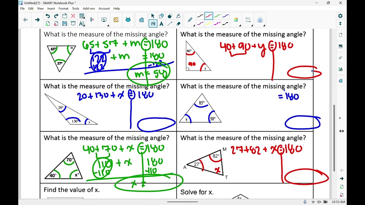 Triangle Rules Angles