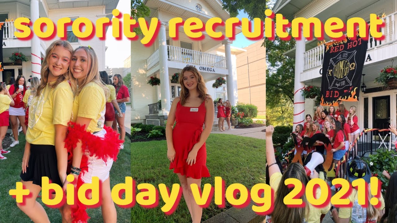SORORITY RECRUITMENT WEEK + BID DAY VLOG  2021! | bradley university chi omega