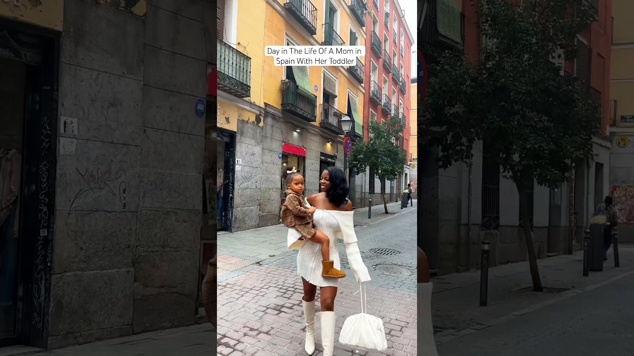 Spend a morning in Madrid, Spain with us! #viral #travelvlog #travel #europe #naturalhair #spain