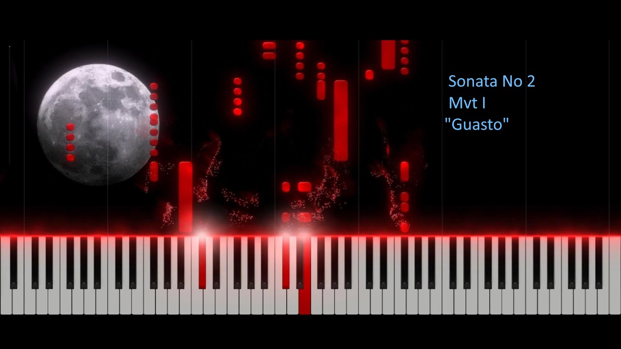 I composed the first movement of a dark piano sonata