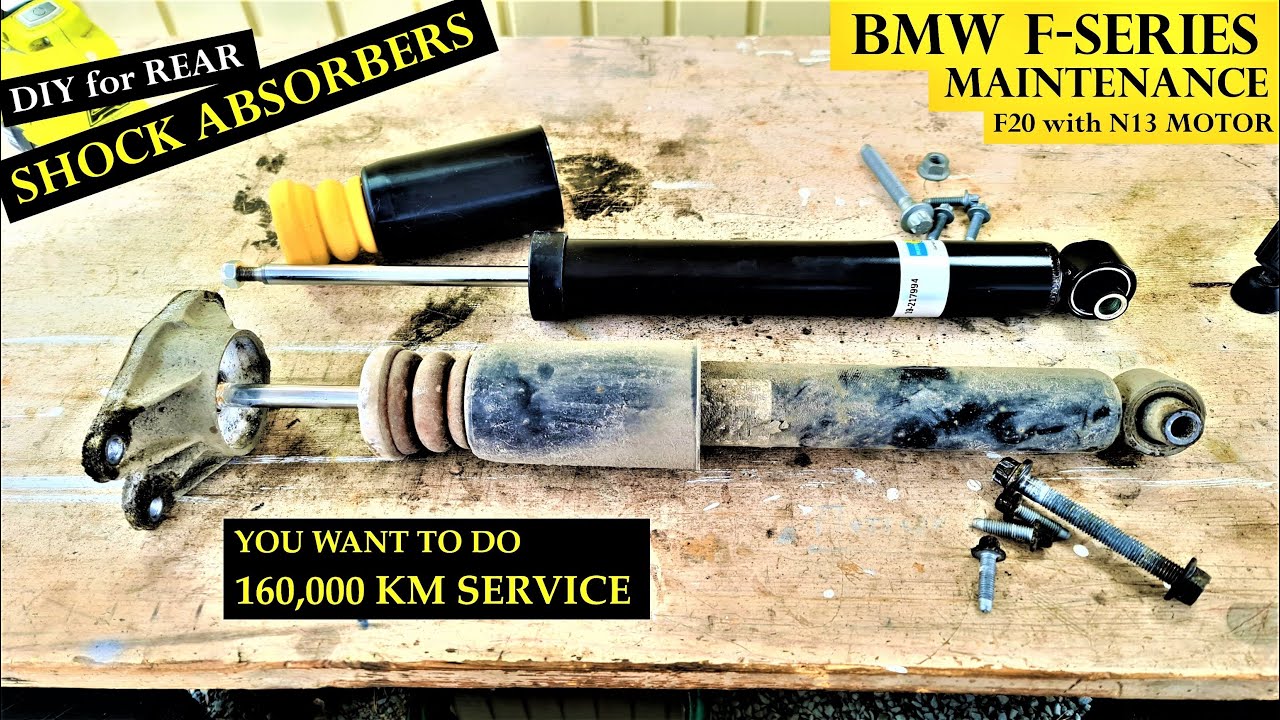 DIY for REAR SHOCK ABSORTERS - 160 tkm SERVICE - BMW F20 engine N13