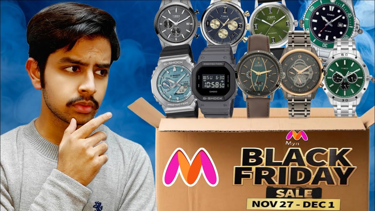 Best Watch Deals on Myntra Black Friday Sale | Casio, G-Shock, Timex 