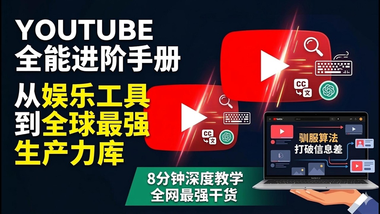 【2026最新】YouTube教程｜YouTube 高阶玩家手册：别再只把它当“视频网站”了（CC字幕）