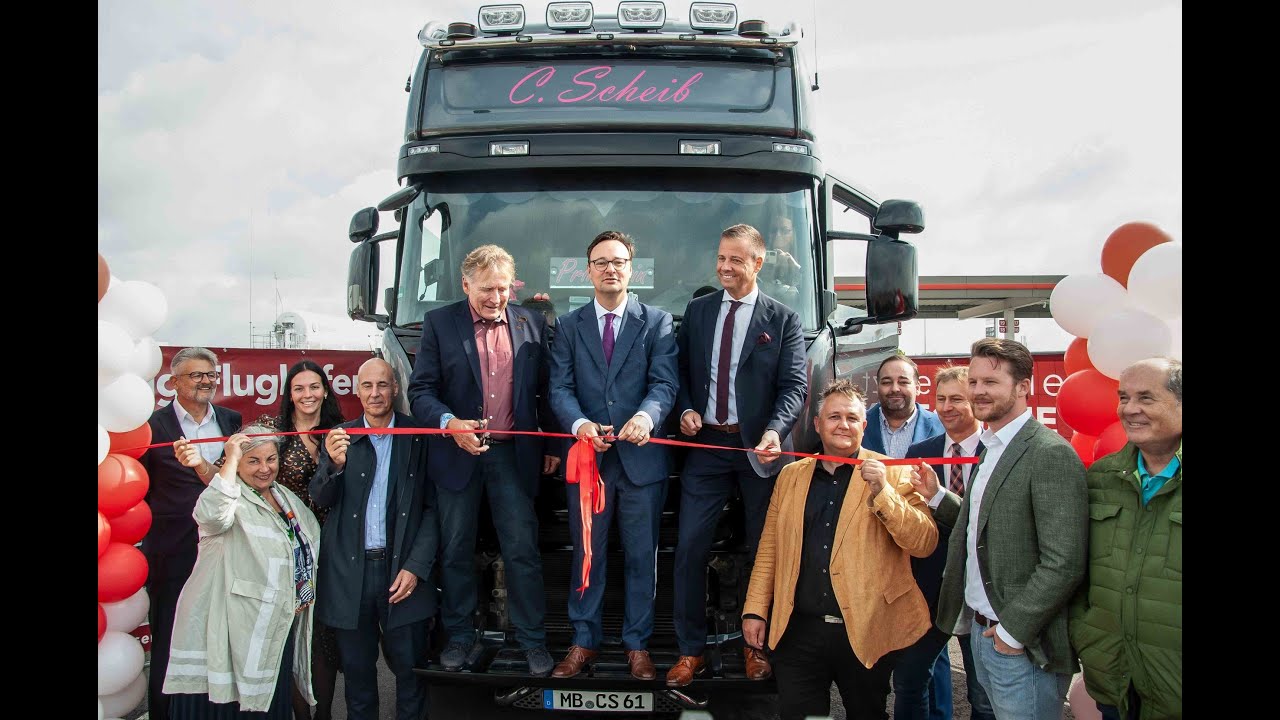 Erfolgsprojekt am 24-Autohof Leipzig: Einweihung von 151 neuen Lkw-Parkpl&auml;tzen durch Oliver Luksic