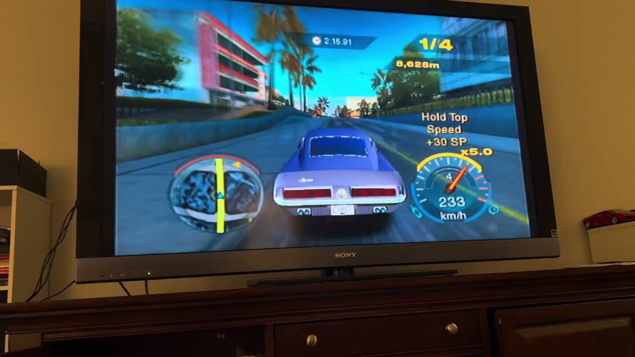 Need For Speed Undercover PS2 Timed Circuit Silver 16,005 Meters 