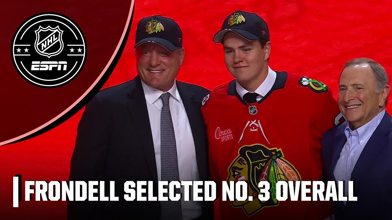 Chicago Blackhawks select Anton Frondell with the No. 3 pick in the 2025 NHL Draft | ESPN NHL