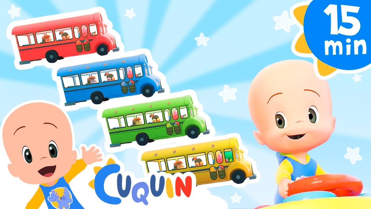 Ruedas del bus color rosa | Mejores canciones infantiles de Cleo y Cuquín