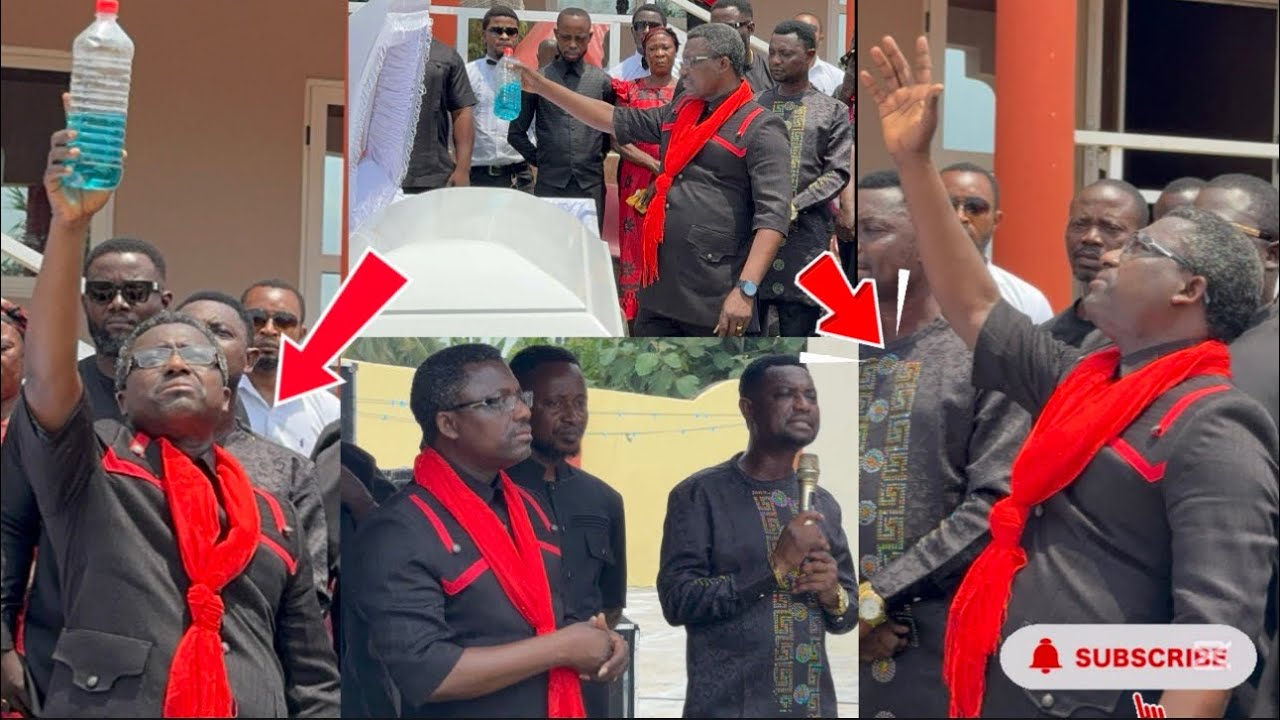 Opambour performs wonders at his late sister’s funeral with his biological brother 