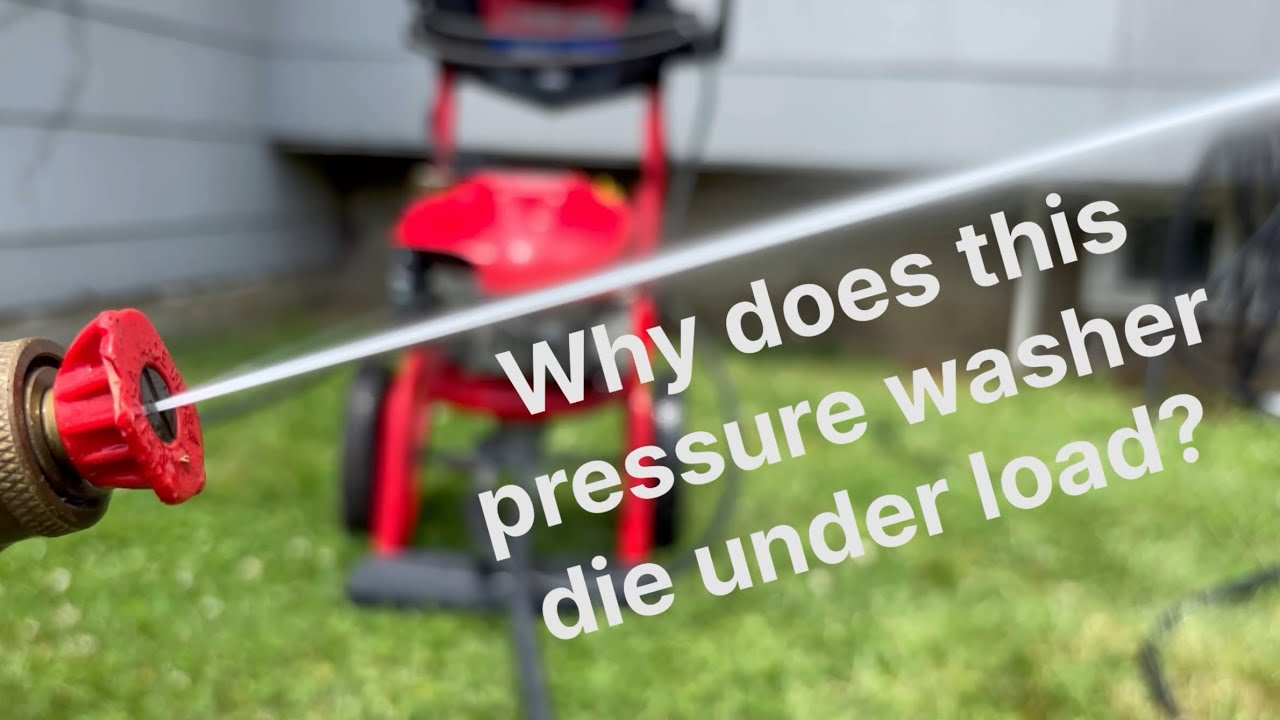 SOLVED - Why does this pressure washer die under load?? Easy Quick Fix🛠️