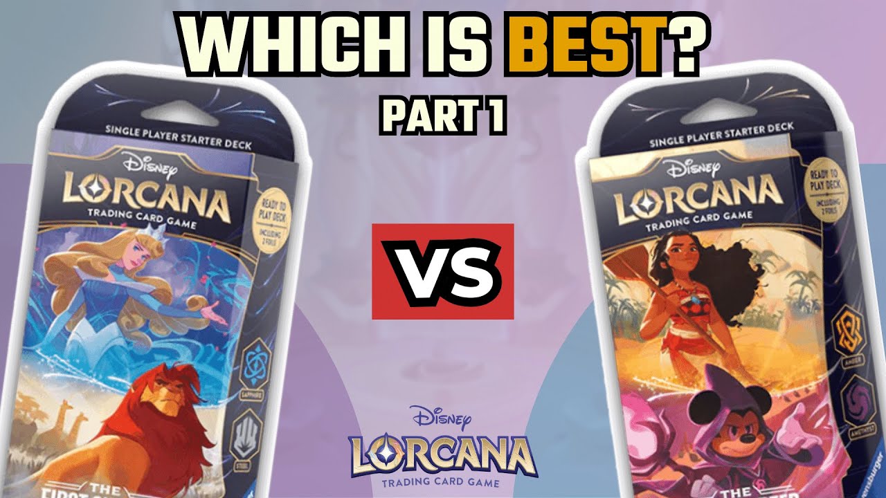 🐣 Starter Deck Challenge GAME 1! - Disney Lorcana Starter Deck Gameplay