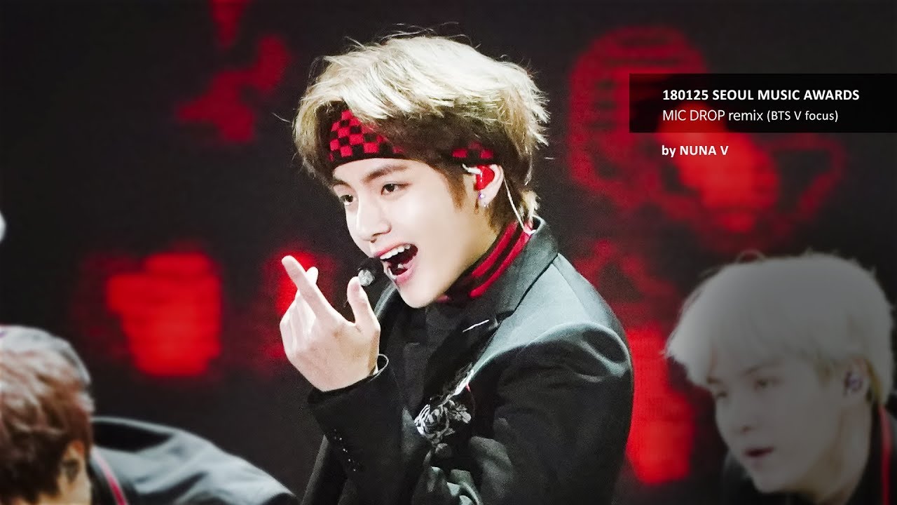 180125 서울가요대상 - MIC DROP Remix / BTS V focus / 마이크드랍 / 4K직캠