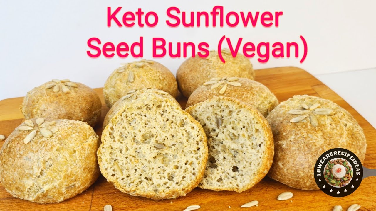 HOW TO MAKE KETO VEGAN SUNFLOWER SEED BUNS - LIGHT, SOFT, FLUFFY & CRISPY WHEN TOASTED