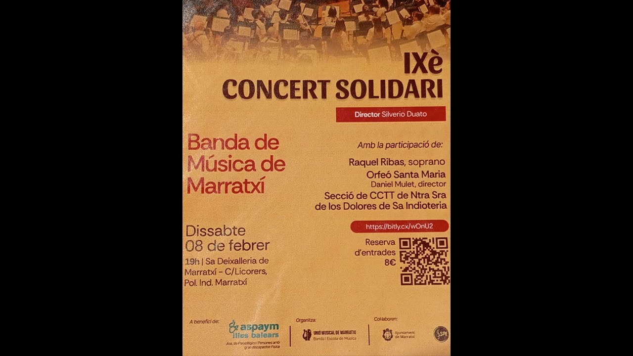 ÁNIMA NEGRA. Otto Schwarz.  Banda de Música de Marratxí. Director Silverio Duato.