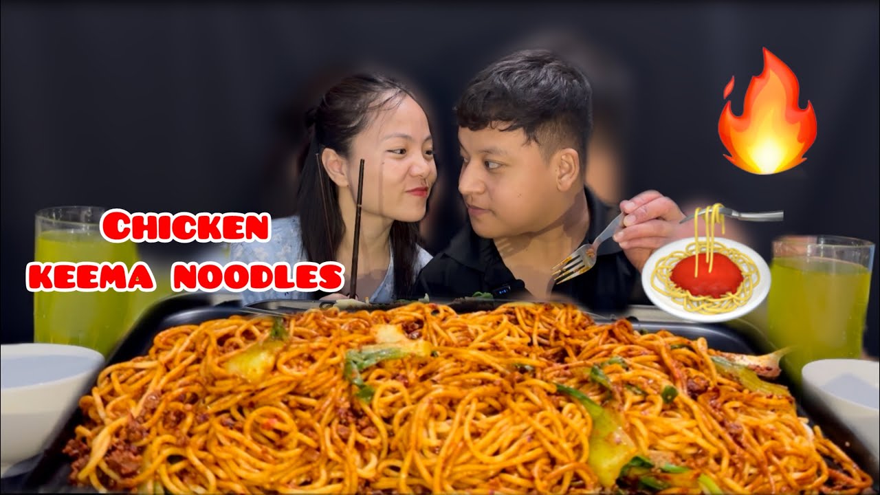 Eating chicken keema noodles🤤/ Sagun & Gyusi _Sagyu