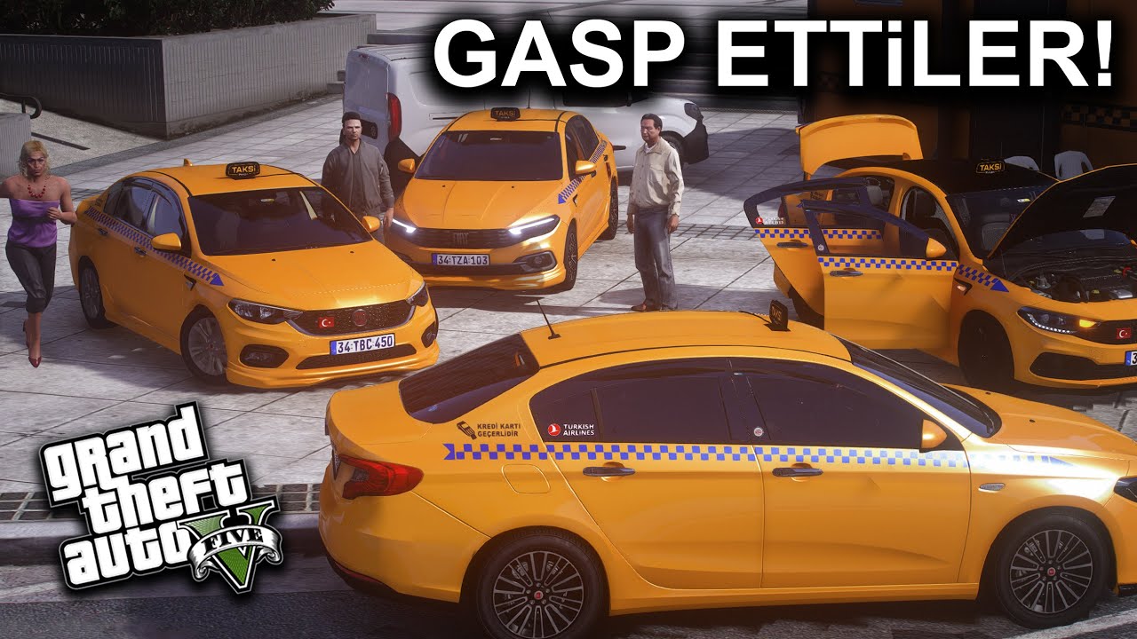 GTA 5 GERÇEK HAYAT !! - TAKSİCİ OLDUM !!! - CEZA YEDİM #32