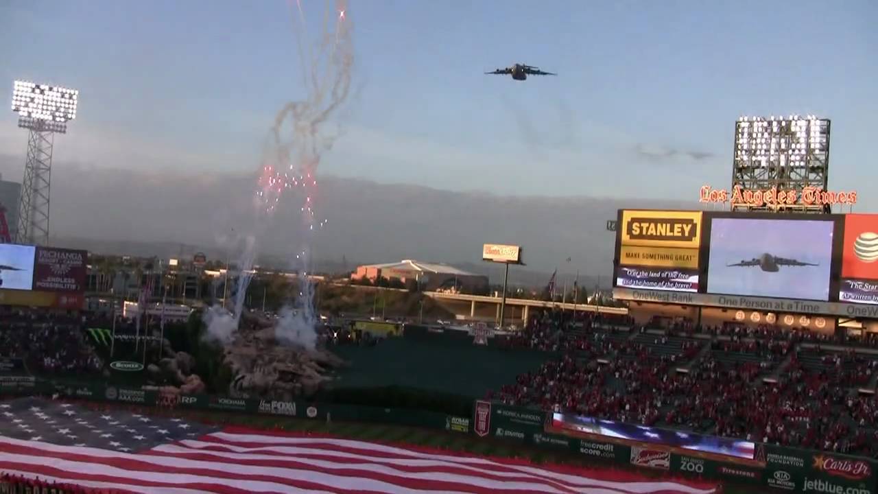 Angels  2010 Opening Day Fly By