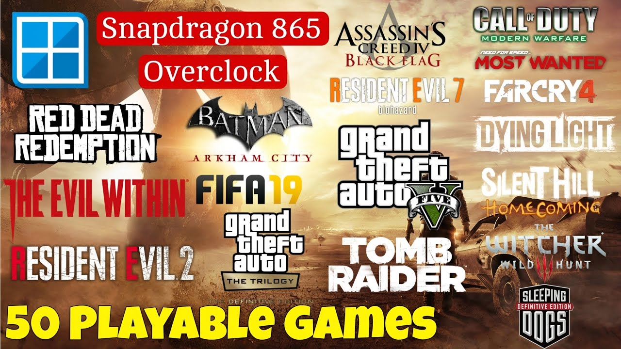50 Playable Games | Android Winlator | Snapdragon 865 Overclock 940mhz | Frame Gen
