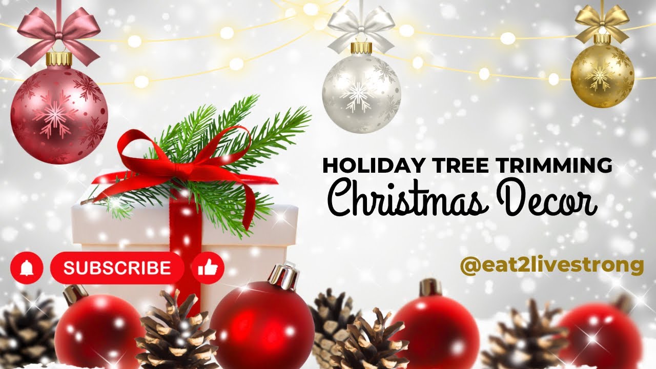 New Traditional Holiday Decor | Gingham Vintage Christmas Tree | Elegant Formal Christmas Tree