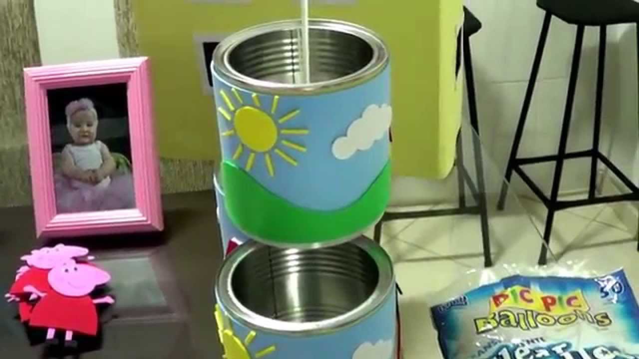 Festa Peppa Pig- Fernanda 2 anos- Convite e decoração da mesa