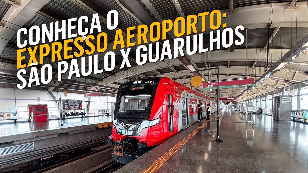 Como ir de trem de SÃO PAULO AO AEROPORTO INTERNACIONAL DE GUARULHOS - Expresso Aeroporto da CPTM