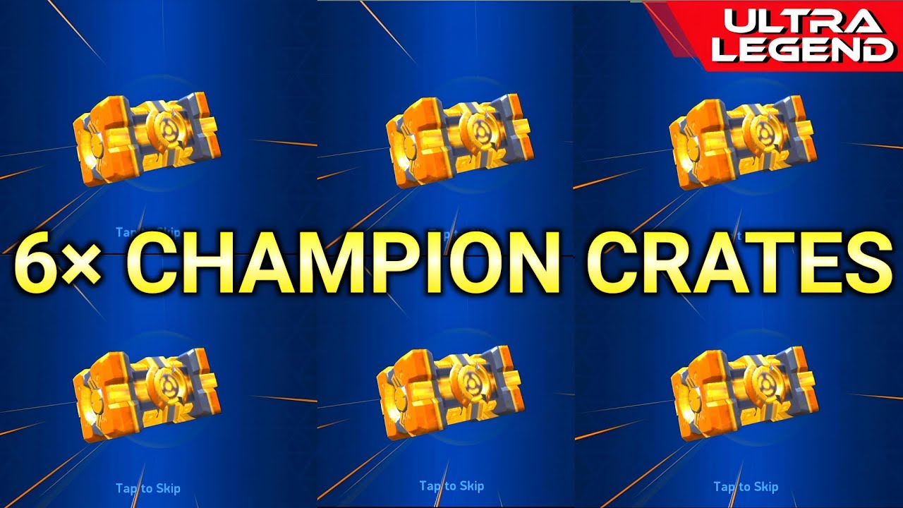 6&times; Champion Crates Opening in a Row😳🔥Mech Arena