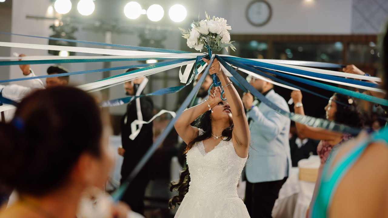 Wedding bouquet game | Riyana and Avinash's wedding | Mangalorean Catholic wedding