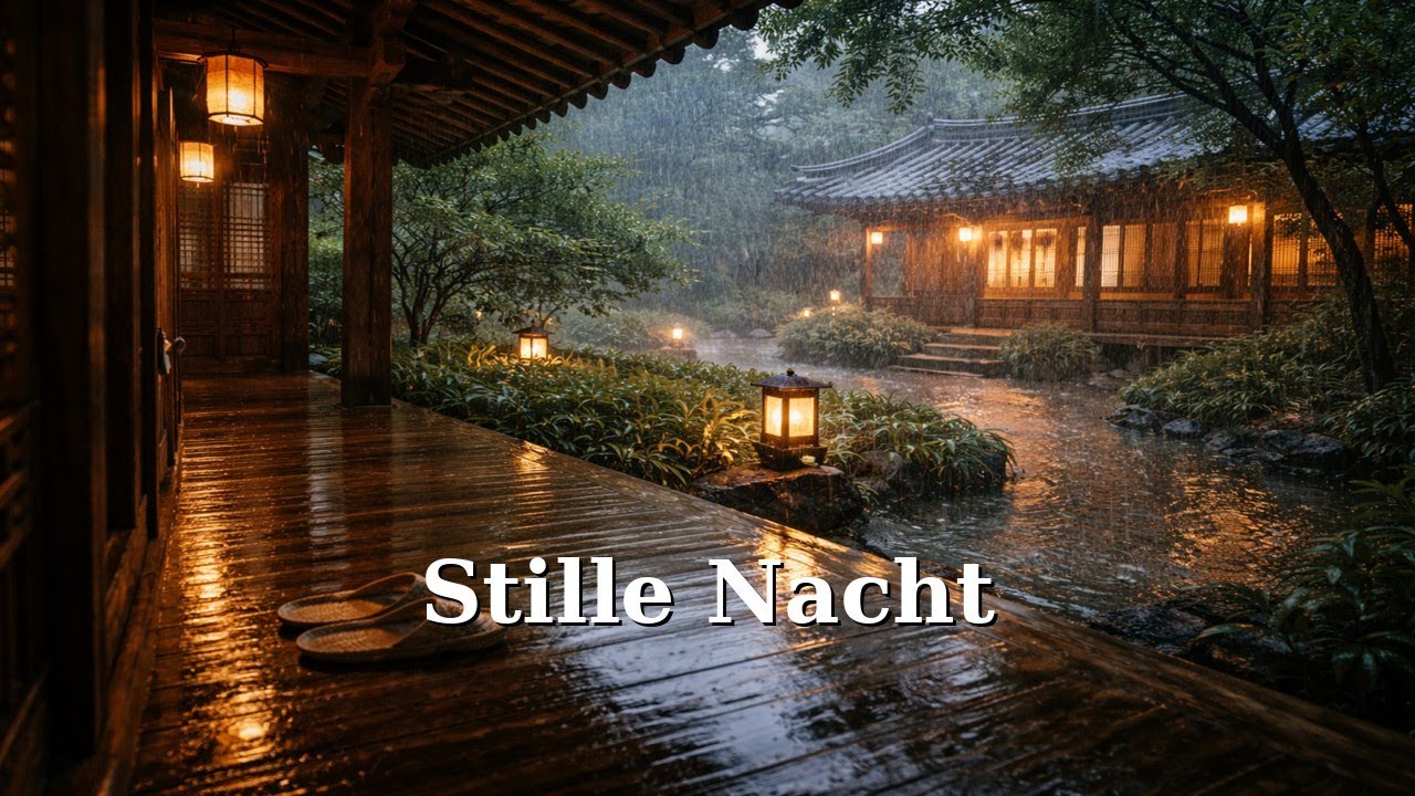 Stille Nacht – Regen im Hanok