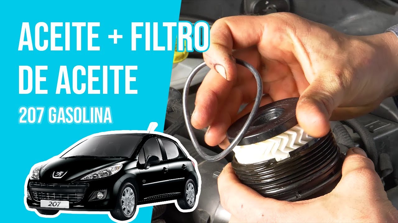 Cambio de aceite y de filtro de aceite PEUGEOT 207 1.4i 16V🛢
