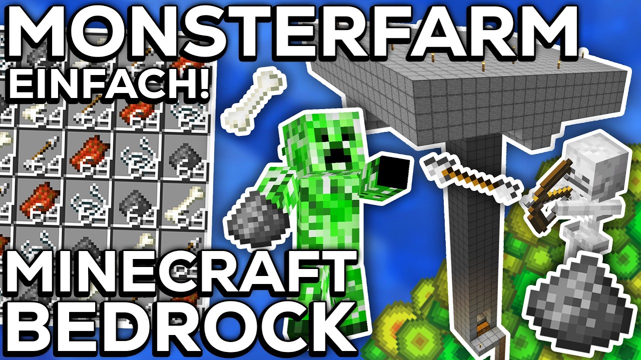 EINFACHE MONSTER XP FARM MINECRAFT BEDROCK 1.21