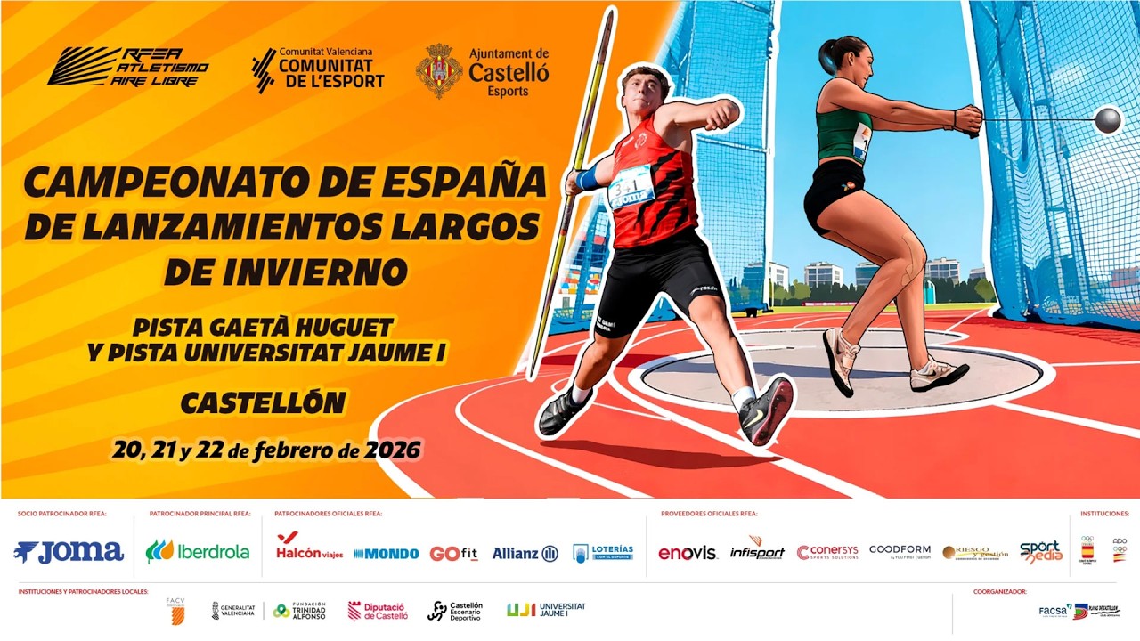 MARTILLO MASCULINO ABSOLUTO - Campeonato España Lanzamientos Largos 2026