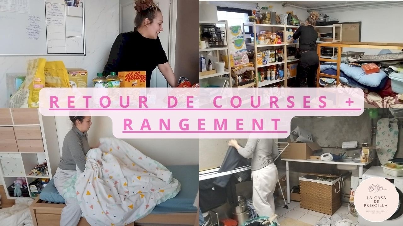 VLOG : Retour de courses & Organisation