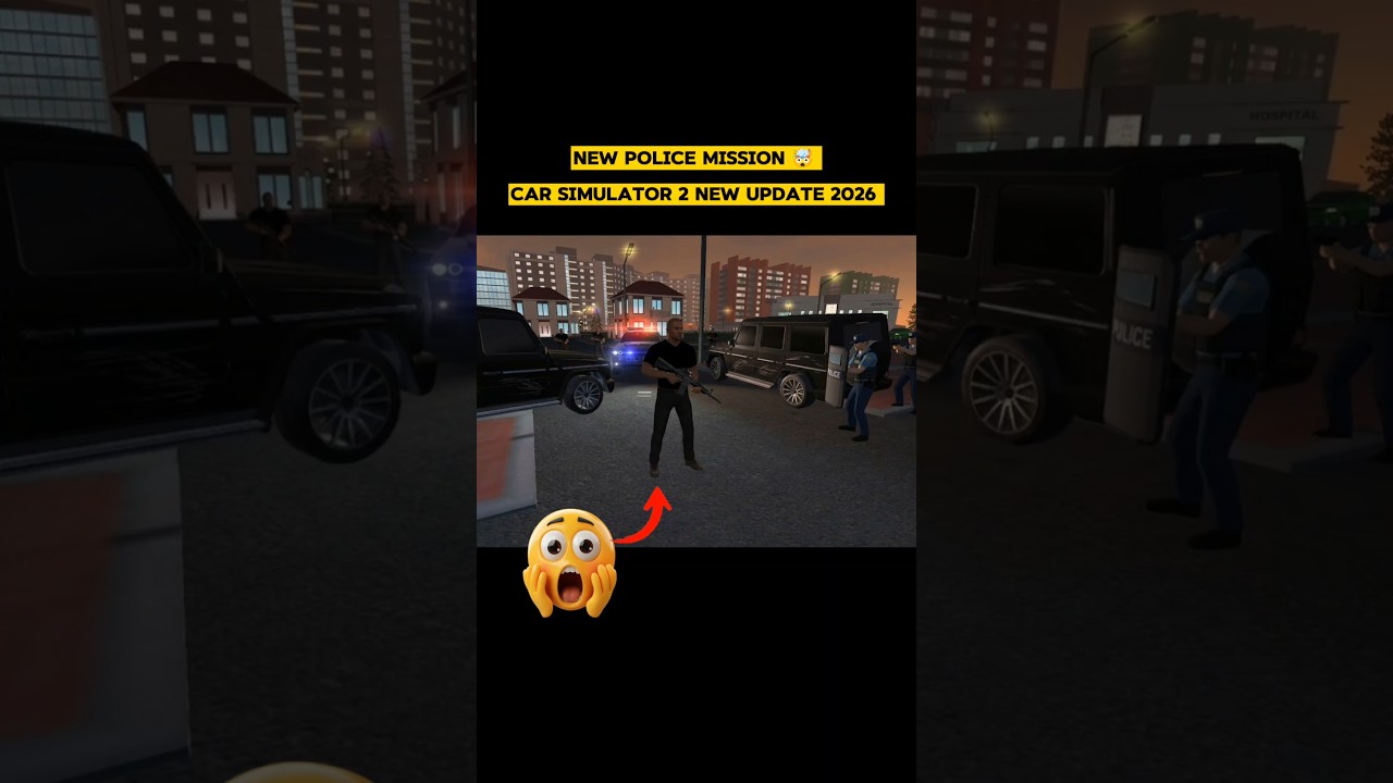 New Police mission 🤯 | car simulator 2 new update 2026 | #carsimulator2 #shorts