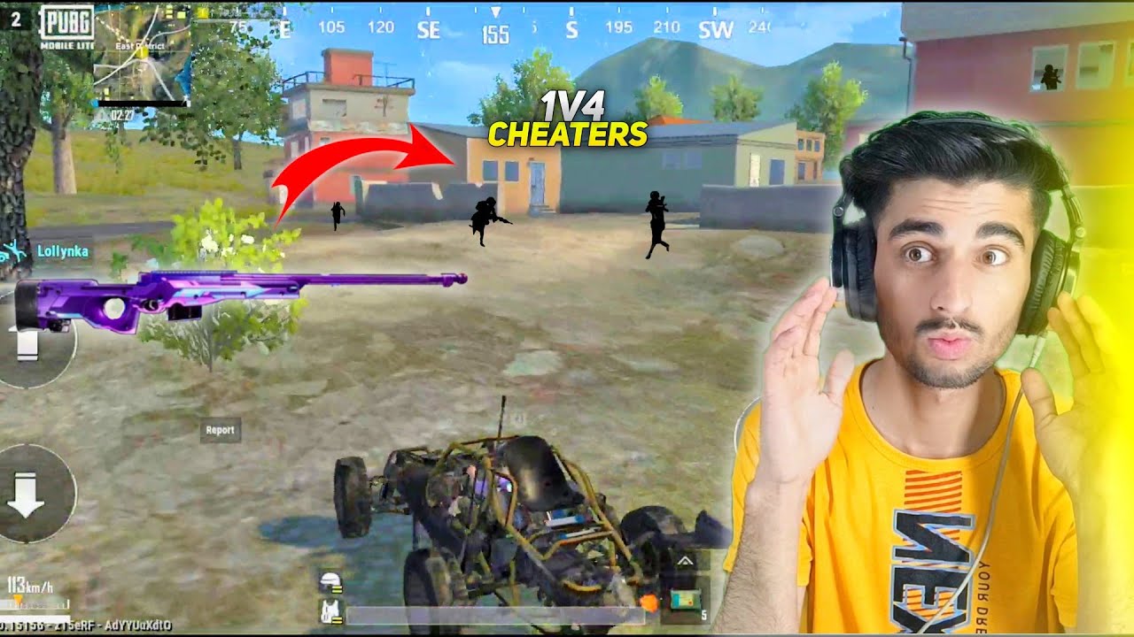 OMG🤯 || 1VS4 AGAINST CHEATERS WITH AWM || PUBG LITE